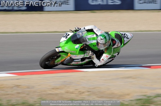 2009-09-27 Imola 4198 Tamburello - Superbike - Race 2 - David Salom - Kawasaki ZX 10R